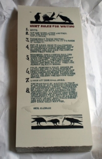 8 Rules for Writing by Neil Gaiman